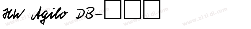 HW Agilo DB字体转换
